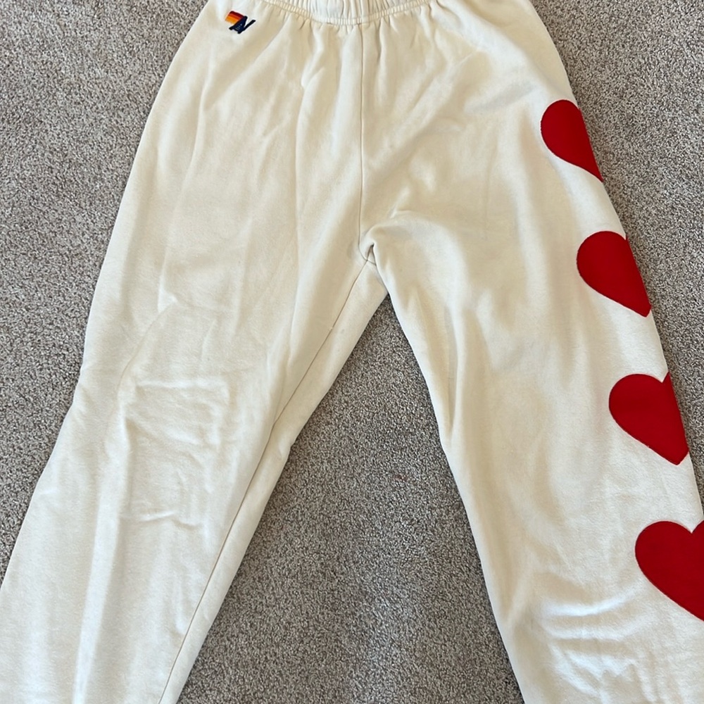 Heart On Leg Aviator Nation Sweatpants